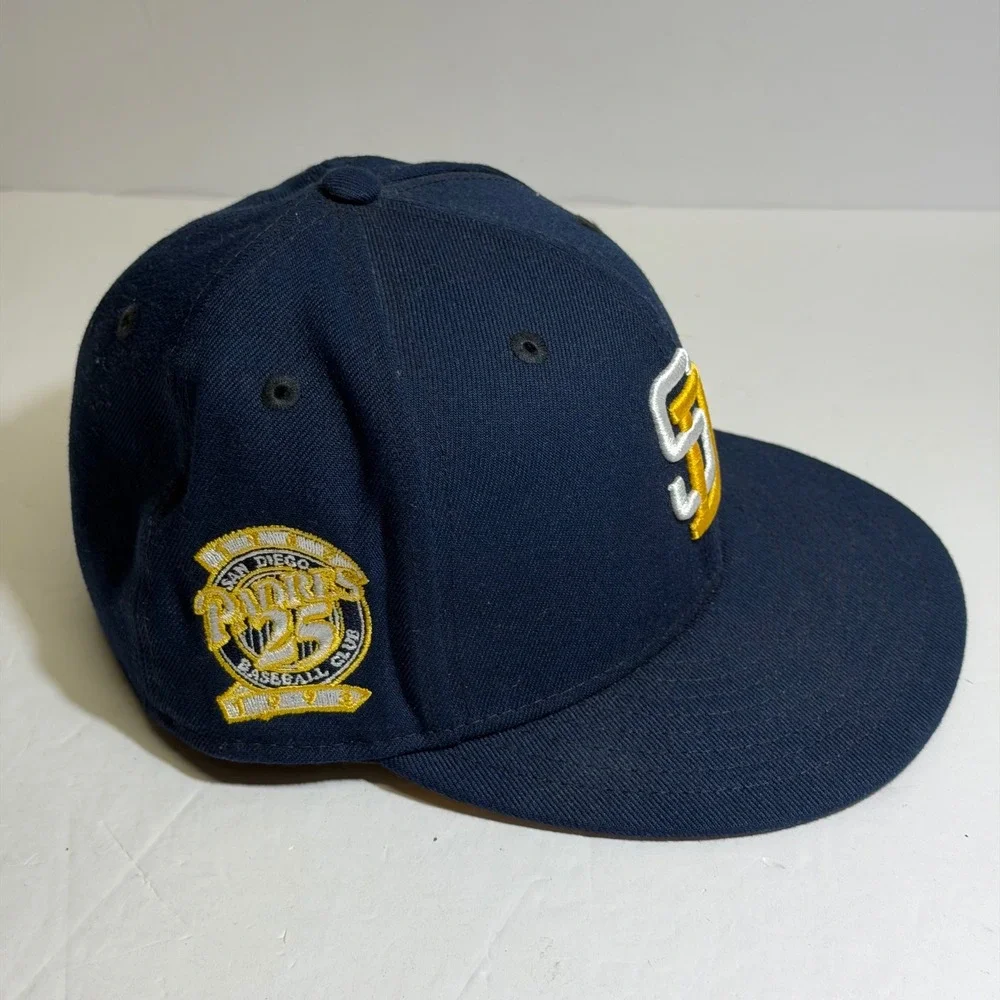 New Era 59FIFTY San Diego Padres Cooperstown 25th Anniversary Hat Navy 6 7/8